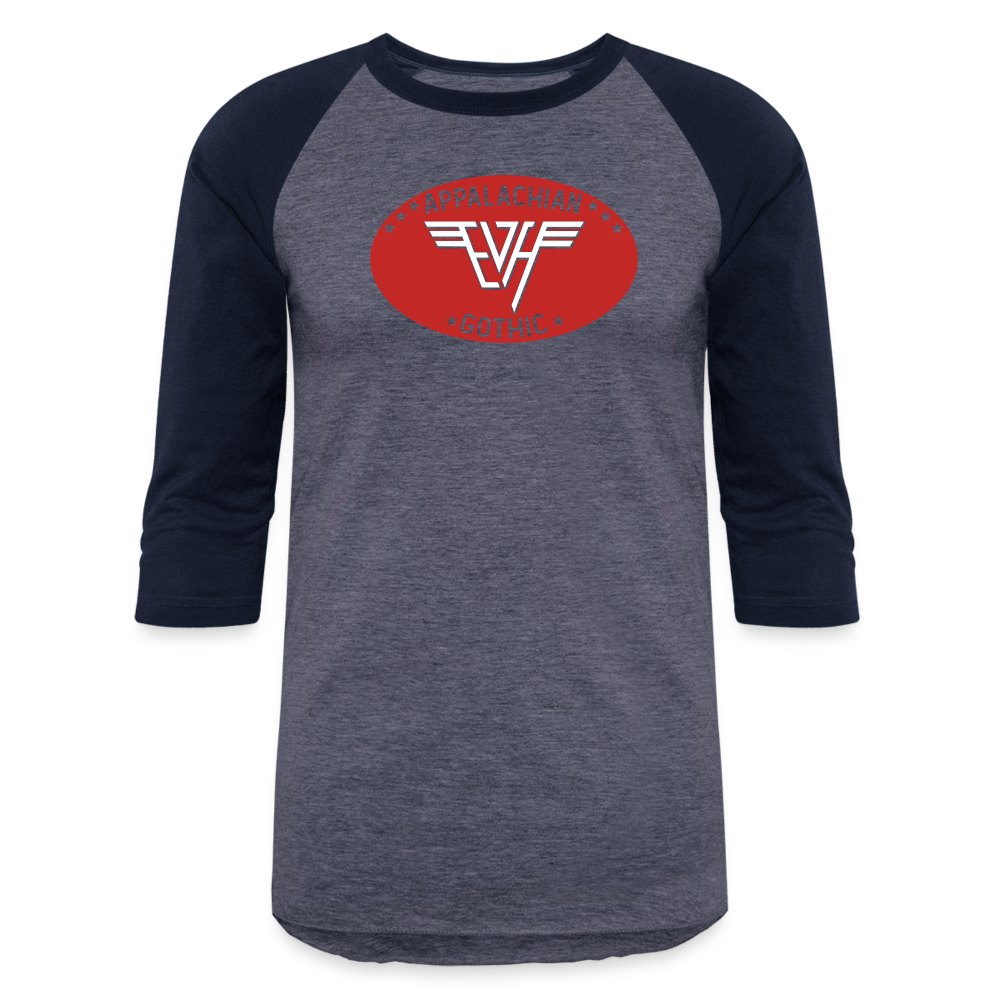 EVH Wings Baseball T-Shirt - heather blue/navy