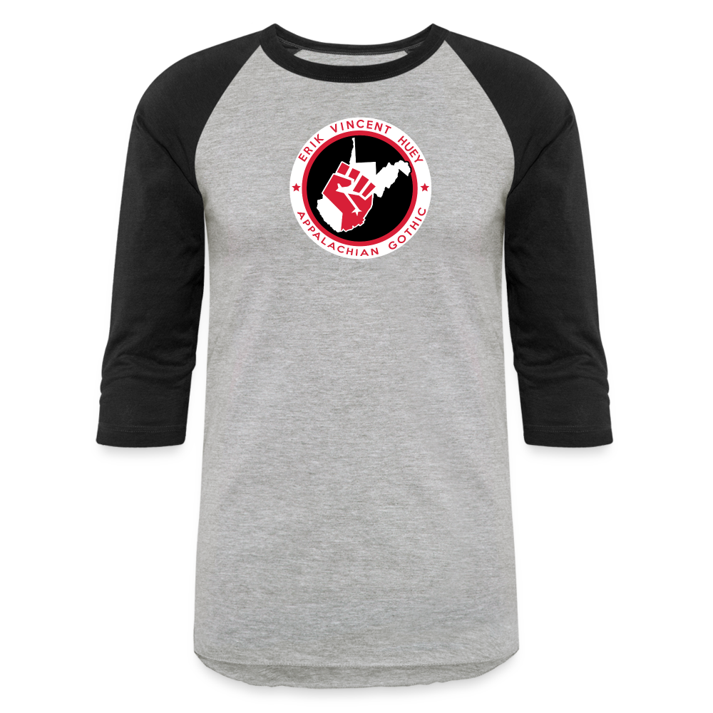 Fist of Justice EVH Baseball T-Shirt - heather gray/black