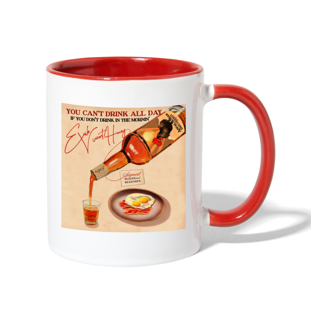 Appalachian Breakfast Drinkin' Mug - white/red