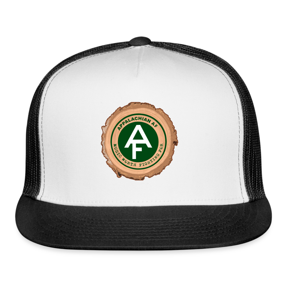Appalachian AF Trucker Hat - white/black