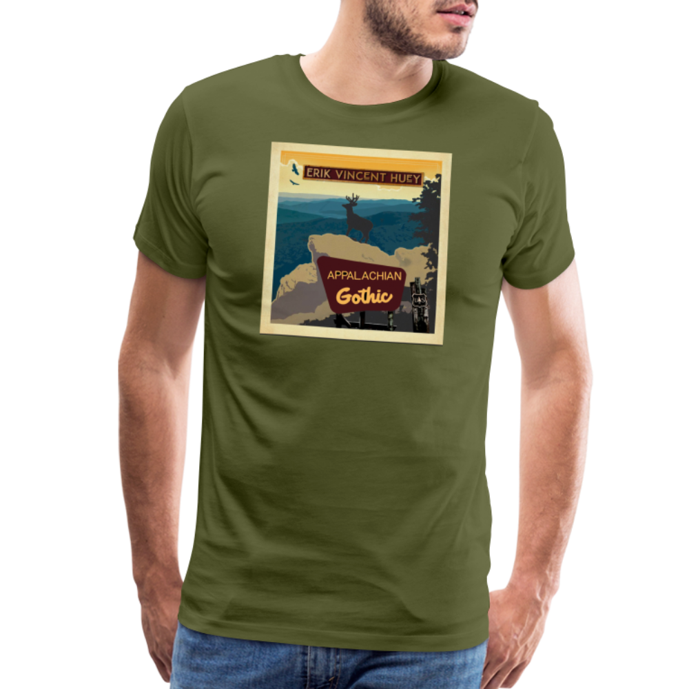 Appalachian Gothic National Park EVH T-Shirt - olive green