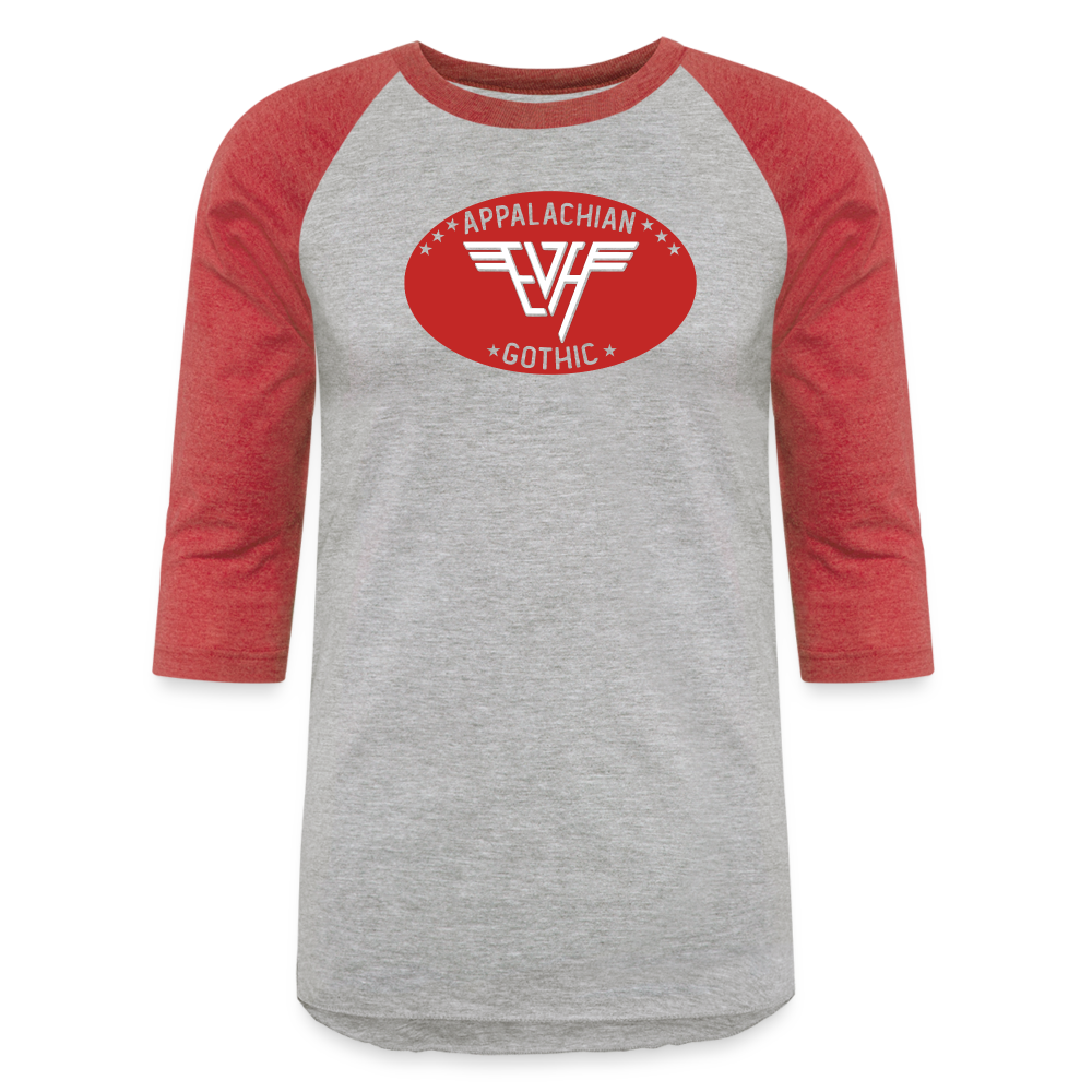 EVH Wings Baseball T-Shirt - heather gray/red