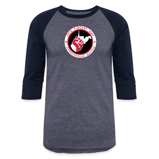 Fist of Justice EVH Baseball T-Shirt - heather blue/navy