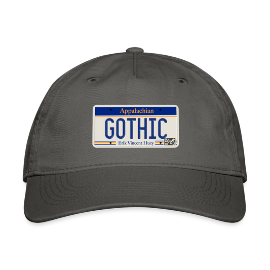 Appalachian Gothic License Plate Baseball Cap - charcoal