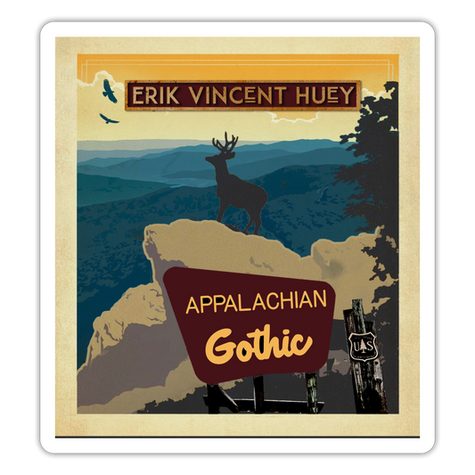 Appalachian Gothic National Park Sticker - white matte