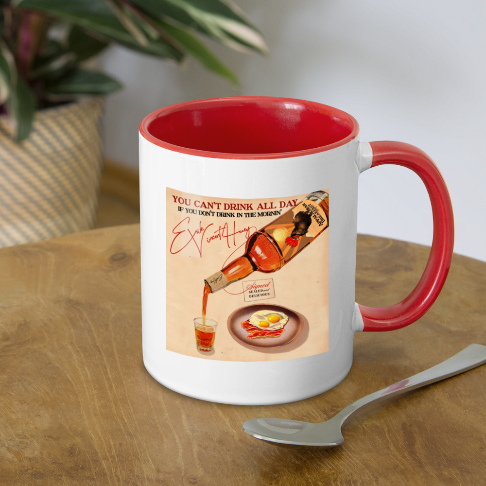 Appalachian Breakfast Drinkin' Mug - white/red