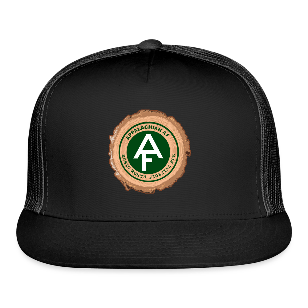 Appalachian AF Trucker Hat - black/black
